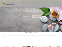 Tablet Screenshot of elementsspainc.com